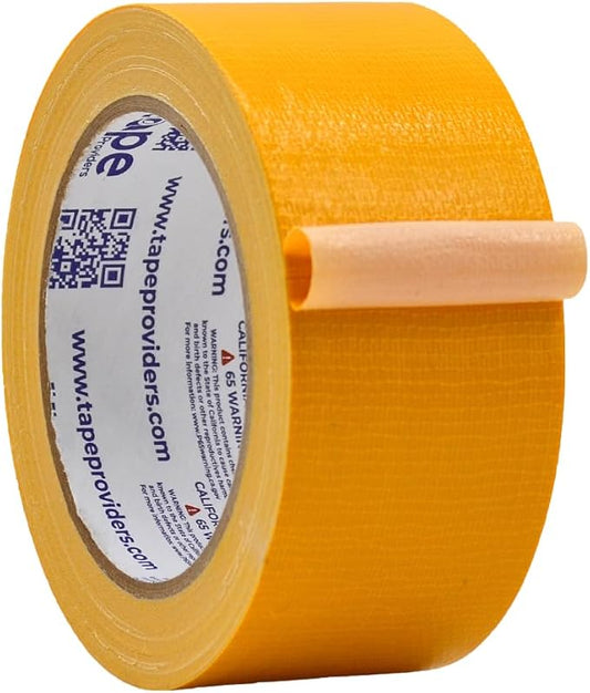WOD DTC10 Advanced Strength Industrial Grade Schoolbus Yellow Duct Tape, 2 inch x 60 ft. Waterproof, UV Resistant For Crafts & Home Improvement
