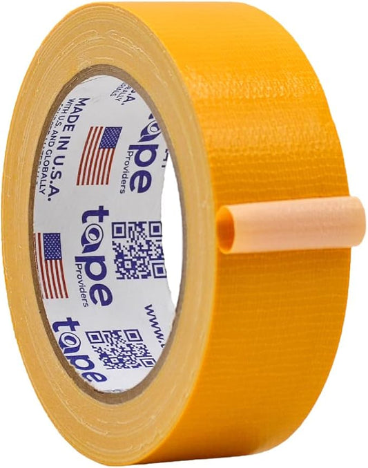 WOD DTC10 Advanced Strength Industrial Grade Schoolbus Yellow Duct Tape, 1.5 inch x 60 ft. Waterproof, UV Resistant For Crafts & Home Improvement