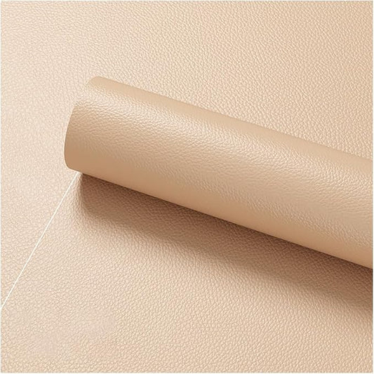 Faux Leather Repair Patch 19.7 × 118In,Yellow Self - Adhesive Leather Repair, 2.5MM Thick Upholstery Leather for Upholstery Crafts, DIY Sewing, Sofas, Furniture, Car Seats, Chairs(1Pcs)