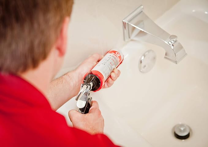 Red Devil 0816KB Silicone Shield Kitchen & Bath Sealant, 9.0 Oz, White, Pack of 1