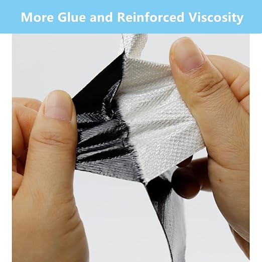RV Awning Repair Tape Heavy Duty Waterproof Tent Repair Tape for Tarp,Parasol, Canopy, Car and Boat Covers, Underbelly Repair Patch Kit Outdoor UV proof Fabric Repair Patch Black (3 in x24.6ft)
