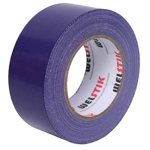 WELSTIK Professional Grade Purple Duct Tape, Waterproof Duct Cloth Fabric,Duct Tape for Photographers,Repairs, DIY, Crafts, Indoor Outdoor Use,2 Inch X 45 Yards, Purple