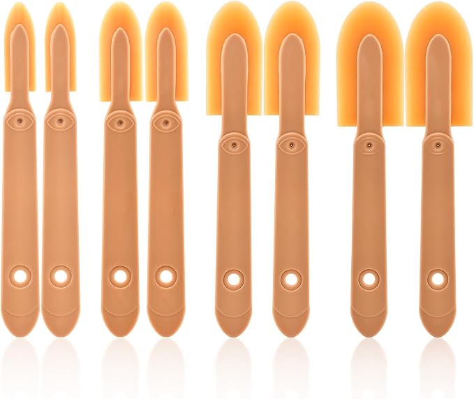 8 PCS Rubber Caulking Spatulas Tool, Reusable Sealant Spatula Spreader 4 Sizes, Finishing & Smoothing Caulk Tool Set, Caulking Remover for Bathroom, Kitchen, Tile & Window