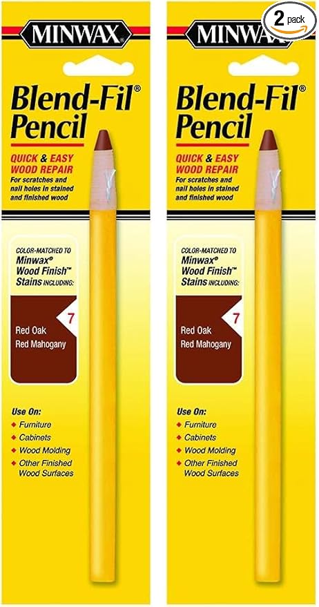 Minwax 110076666# 7 Blend-Fil Pencil Color Fill Stick for Red Oak and Red Mahogany (Pack of 2)