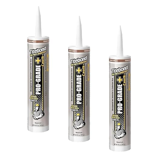 Titebond 10.1 Oz. Pro-Grade Plus 8451 Siliconized Acrylic Water-Based Plus Caulk - Cedar Tan (Pack of 3)
