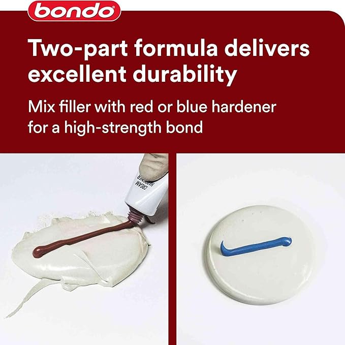 3M Bondo Glazing and Spot Putty 6-Pack, 4.5 oz Tubes, Nitrocellulose Automotive Glazing Putty for Filling Pinholes, Scratches, Minor Dings and Hairline Cracks, Sandable in 20 Minutes
