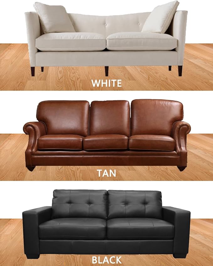 SEISSO Vinyl and Leather Repair Kit for Furniture, Sofa, Jacket, Couches, Car Seats and Purse. Easy Instructions to Match Any Color, Restore Any Material, Bonded, Italian, Pleather, Genuine