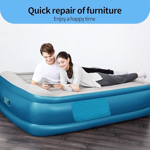 Oversized Leather Repair Tape, Adhesive Repair for Leather,17.7 x 78.8inches, for Sofas, car Seats, Furniture, Bags, Jackets, Armchair Tear Repair Patches (Sky Blue)
