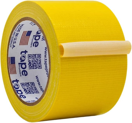 WOD DTC10 Advanced Strength Industrial Grade Yellow Duct Tape, 3 inch x 60 ft. Waterproof, UV Resistant For Crafts & Home Improvement