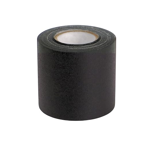 J.V. Converting JVCC Patch & Repair Tape for Leather and Vinyl Surfaces, 2 in. (48mm Actual) x 15 ft. (Black)