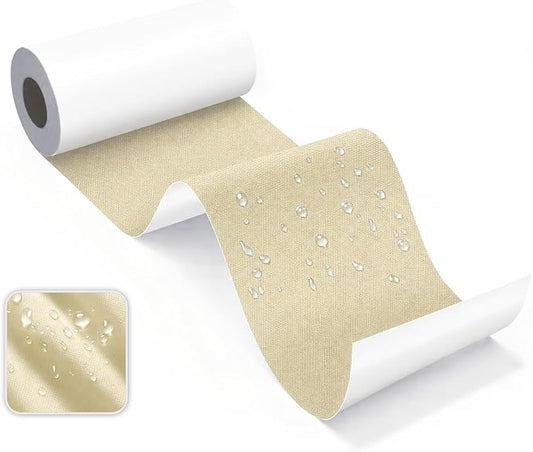 Canvas Repair Tape, Heavy Duty Waterproof Self-Adhesive Fabric Repair Patch for Tent, Sofa, Boat Covers, Chairs, Awning & Camping Outdoor Gear, 3"x79", Beige