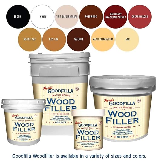Goodfilla Red Oak, 8 oz, Wood and Grain Filler, Stainable, Tintable, Sandable, Zero Waste, Non-Toxic, USA Made