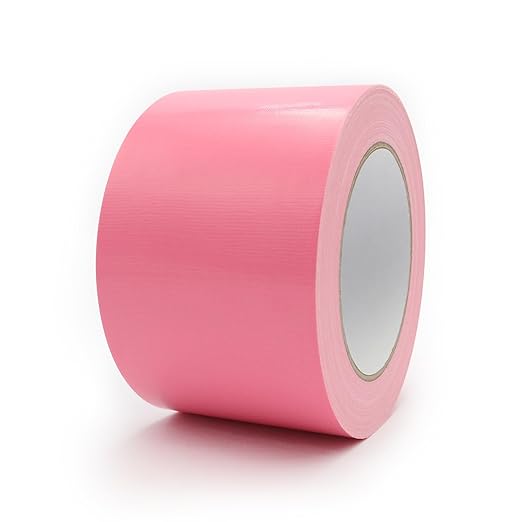 Heavy Duty Duct Tape 3 Inch X 33 Yards, 8.5 Mil Thickness, Multi Purpose Pink Duct Tape, No Residue, Waterproof and Tear by Hand - for Repairs, Industrial, Professional Use