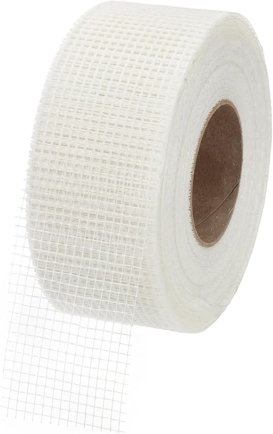 PATIKIL Drywall Repair Mesh Tape, 3 inch x 328 ft Fiberglass Repair Patch Self-Adhesive Dry Wall Joint Tape 6 Mesh Wall Hole Crack and Seam Patch, White