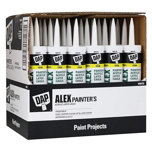 DAP Alex Painter's Acrylic Latex Caulk, White, 10.1 Oz, 30 Pack (7079818609)