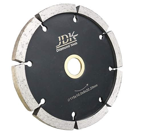 JDK 4-1/2 Inch Diamond Crack Chaser Blade Tuck Point Blades for Mortar Joint Removal, Grout Repair and Masonry Surface Prep (4-1/2 Inch*0.390'')