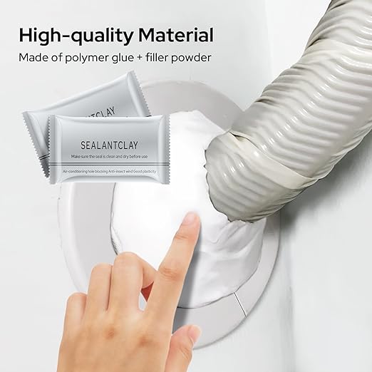 8-Pack New Type White Waterproof Sealant Mastic, Repair Sealing Clay, Quick Mending Mud for Drain Connection, Wall Hole, Air Conditioning Hole Waterproof Seal Putty