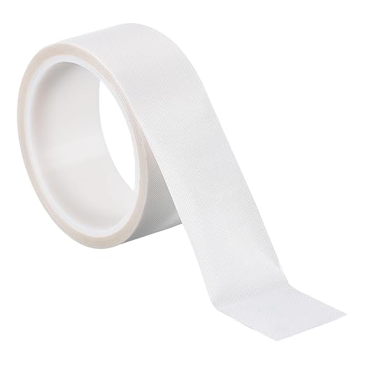 PATIKIL Heat Resistant Tape, 1.6 Inch x 33 Feet High Temperature Tape PTFE Adhesive High Heat Tape Waterproof for Vacuum Sealer Machine Insulation Protection, White, 0.13mm Thick