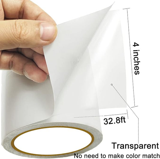 Waterproof Tent Repair Tape - Ultrastrong Sticky Clear Repair Tape, Fabric Repair Tape, Canvas Repair Tape, RV Awning Repair Tape, Seam Repair Tape, Boat Cover Repair Kit Etc.…