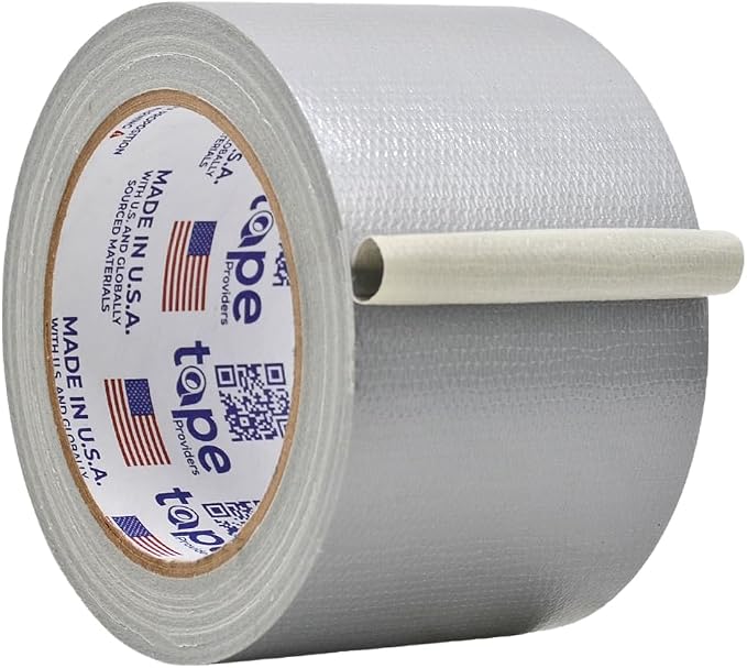 WOD DTC10 Advanced Strength Industrial Grade Silver (Gray) Duct Tape, 3 inch x 60 ft. Waterproof, UV Resistant For Crafts & Home Improvement
