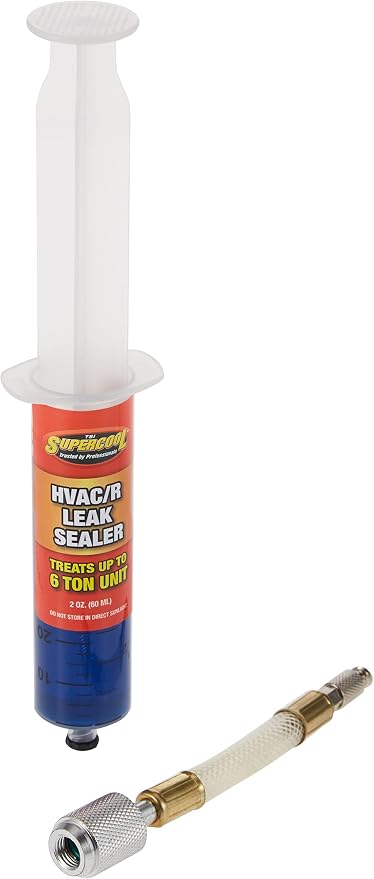 TSI Supercool 28399 HVAC Leak Stop Syringe with Application Hose, 2 fl. oz. (60 mL)