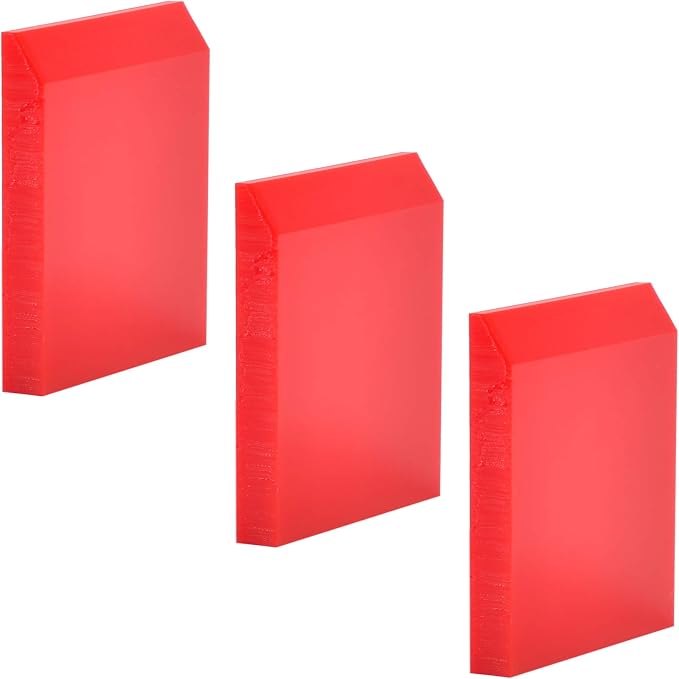 1-inch Rubber Extra Small Squeegee Flexible and Soft non scratching for Resin 3D Printing Cleanup, Car Rear Glass Cleaning, window tint films, Pack of 3