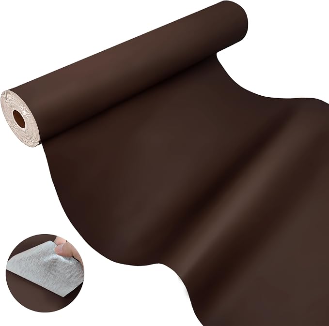 AOOTOOLINK Leather Repair Patch 17X316 Inch Self Adhesive Leather Repair, Large Leather Repair Tape for Couches, Furniture, Car Seats, Cabinets, Sofa, Handbags (Coffee, 17X316 Inch)