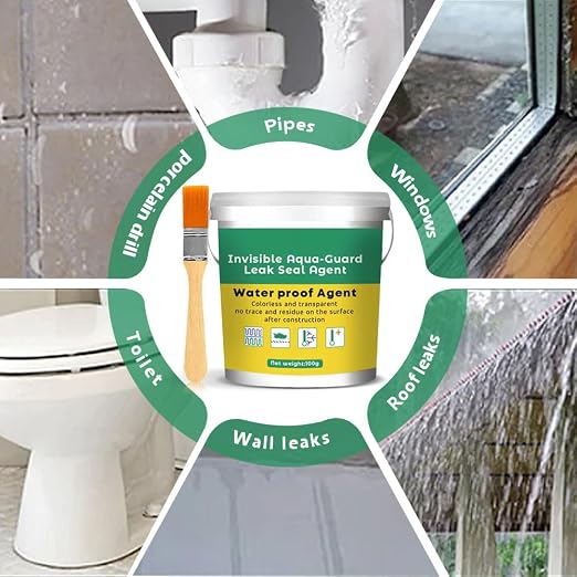 2024 New Invisible Waterproof Agent Set, Upgrade Super Strong Transparent Waterproof Coating Agent, Anti-Leakage Agent Transparent Leakage Protection Glue Repairing Leak Waterproof Adhesive (3)