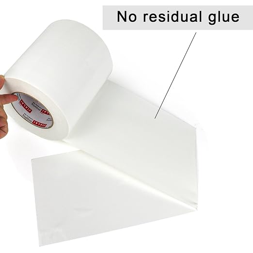 JIALAI HOME 6" White Duct Tape, Heavy Duty 6 inch x 55 yds (164 ft) Wide Duct Tape, Waterproof, UV Resistant for Crafts, Home Improvement, Repairs, & Projects