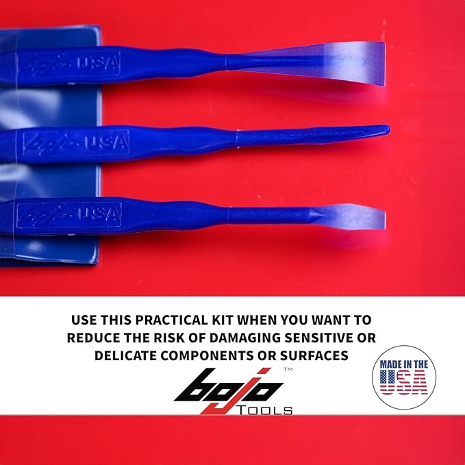 Bojo Tools - 3-Piece Plastic Sealant Smoothing Tool Kit in Pouch - Medium Duty 5-PACK