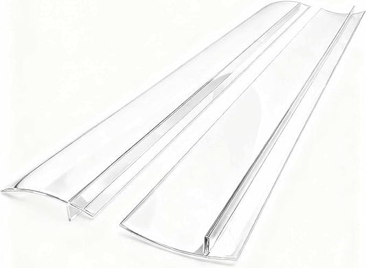 2 Pack Flexible Kitchen Stove Gap Covers, Silicone Gap Fillers Between Counter and Stovetop,Washer, Oven, Dryer, Easy to Wipe, Food grade silicone material（Clear,21in）