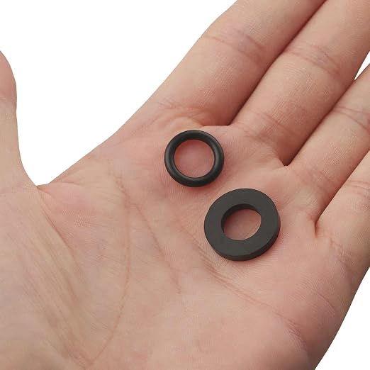 10Pcs Propane Tank Gasket and 10Pcs O-Rings for Soft Nose P.O.L. Fittings, Rubber Gas Leakage-Proof Sealing, Fit for Propane Gas Adapters, Pipe Connectors, Valves, Regulators, Accessories