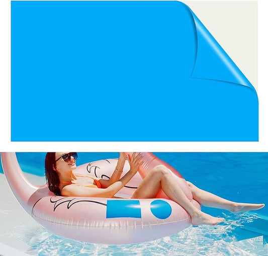 Extra Large Pool Liner Repair Patch, 2.79 x 4.1 Ft Self-Adhesive TPU Waterproof Patch Repair Kit for Above Ground Pools, Inflatable Pools, Pool Floats, Bounce Houses