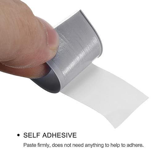 uxcell Waterproof Seal Caulk Strip Tape Self Adhesive 1.5" W x 10.5'L PVC Sealing Tape for Kitchen Bathroom Grey
