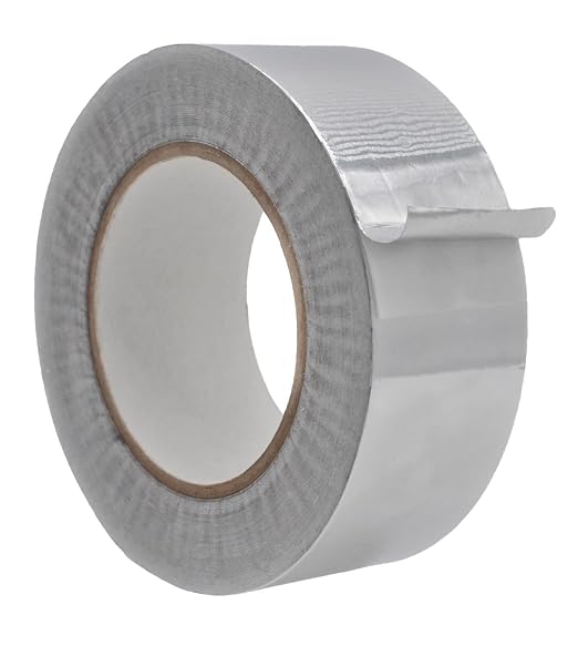 WOD Aluminum Foil Tape - 2 inch x 50 yds. (24-Pack) Heat Shield Reflective Sealant Tape - Ideal for HVAC, Duct, Pipe, and Metal Insulation and Repair. Low and High Temperature Resistant AFTR28