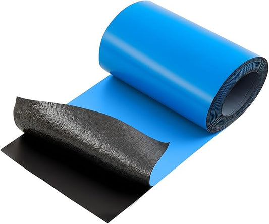 8in x 16.5ft Roof Waterproof Tape, Heavy Duty TPU Self-Adhesive Leak Repair for Metal, Corrugated Roofs, Windows, Rvs & Gutters, Instant DIY Weatherproof Seal (Blue)