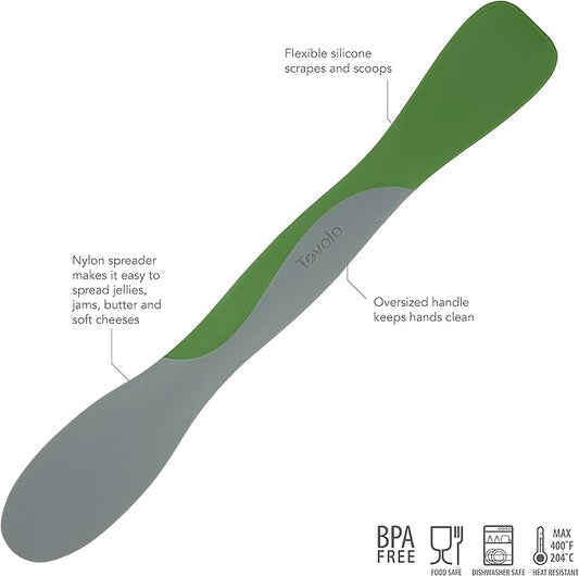 Tovolo Tool for Kitchen Meal Prep to Scoop Spread Slice and Scrape, Pesto, Large, 1 Count (Pack of 2)