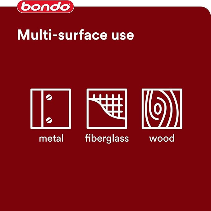 3M Bondo Glazing and Spot Putty 6-Pack, 4.5 oz Tubes, Nitrocellulose Automotive Glazing Putty for Filling Pinholes, Scratches, Minor Dings and Hairline Cracks, Sandable in 20 Minutes