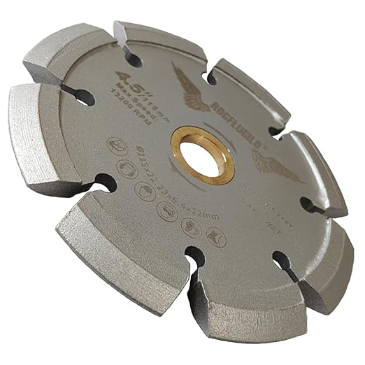 4-1/2 inch Crack Chaser Diamond Blade with 0.250" Width 7/8"-5/8" Arbor for Concrete Repair (V-Shaped)