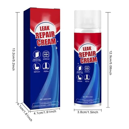 Leak Repair Waterproof Sealant Spray, Leak Repair Cream, Fast Drying Transparent Sealant Liquid, Multi-Surface Indoor and Outdoor Waterproof Coating, for Gutter, Repairs Roof, Drainpipe (Transparent)