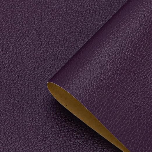 Dark Purple Leather Repair Patch Tape, 39.4 x 54 Inches Large Self-Adhesive Leather Repair Kit for Furniture, Car Seats, Vinyl Leather, Couches, Sofa, Chairs