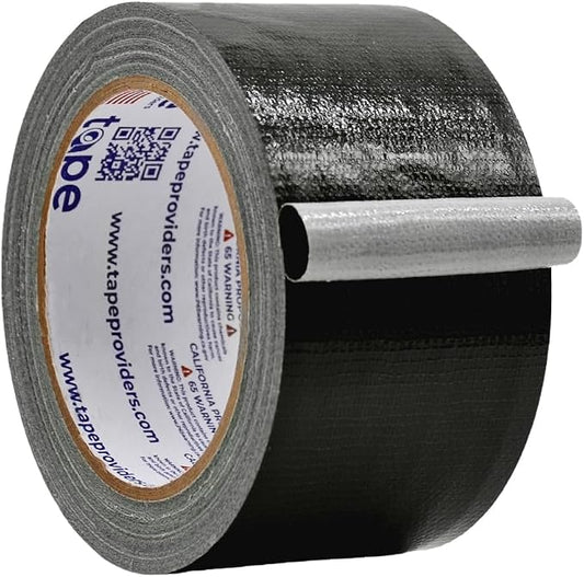 WOD DTC10 Advanced Strength Industrial Grade Black Duct Tape, 2.5 inch x 60 ft. Waterproof, UV Resistant For Crafts & Home Improvement