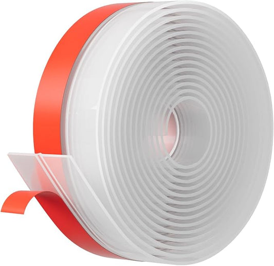 Best Door Weather Stripping Extra Thick 2mm Door Draft Stopper Silicone Seal Strip, Draft Seal Tape for Doors Windows and Shower Glass Gap 2 Inch(W) x 20 FT(L)
