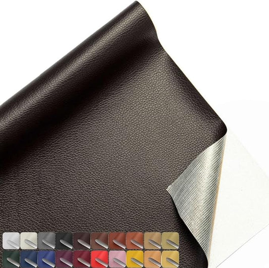 20 X 54 Inch Large Leather Repair Patch, Self Adhesive Waterproof Leather Tape for Furniture, Vinyl Upholstery Repair Sticker Kit for Couch, Car Seats, Sofa & Bags