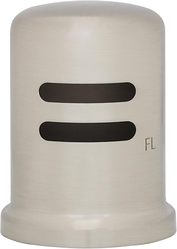 Westbrass R200-1-25-07 1-3/4" x 2-3/4" Solid Brass Air Gap Cap Kit, Skirted, Satin Nickel (25-Pack)
