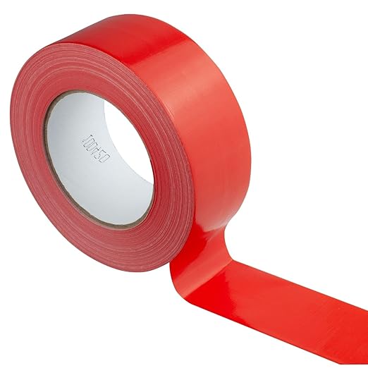 GTSE Red Duct Tape, 2 Inches x 55 Yards (164 ft), Heavy Duty, Waterproof Repair Tape for Indoor or Outdoor Use, 2 Rolls
