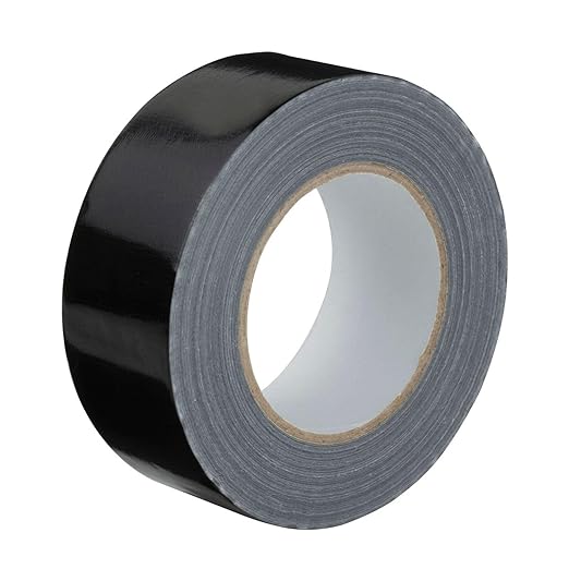 GTSE Black Duct Tape, 2 Inches x 55 Yards (164 ft), Heavy Duty, Waterproof Repair Tape for Indoor or Outdoor Use, 36 Rolls