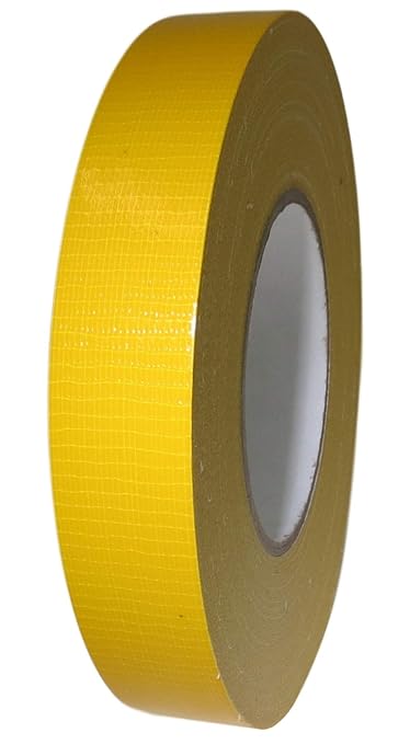 GGR Supplies T.R.U. CDT-36 Industrial Grade Duct Tape. Waterproof and UV Resistant. Multiple Colors Available. 60 Yards. (Schoolbus Yellow (Ochre), 3/4 in.)
