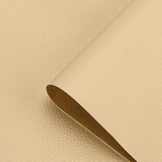 Beige Yellow Leather Repair Patch Tape, 39.4 x 54 Inches Large Self-Adhesive Leather Repair Kit for Furniture, Car Seats, Vinyl Leather, Couches, Sofa, Chairs