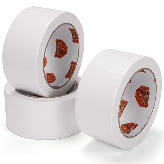 TAPEBEAR White Duct Tape Heavy Duty 1.88" x 60FT, Strong Tough Utility Ducting Tape Waterproof, No Residue, Flexible, Hand Tear Binding Tape for DIY, Bundle, Patch, Protect & Repair, 3Rolls